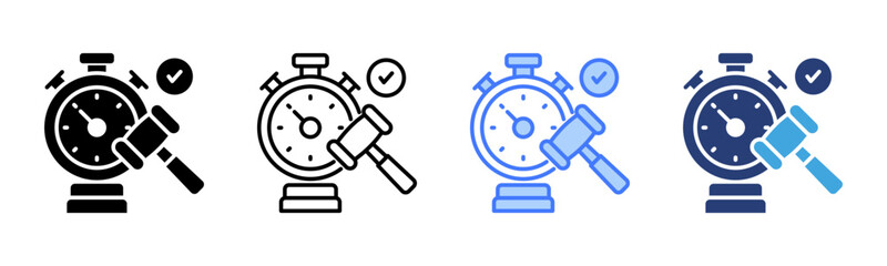 Poster - Accountability icon sheet multiple style collection