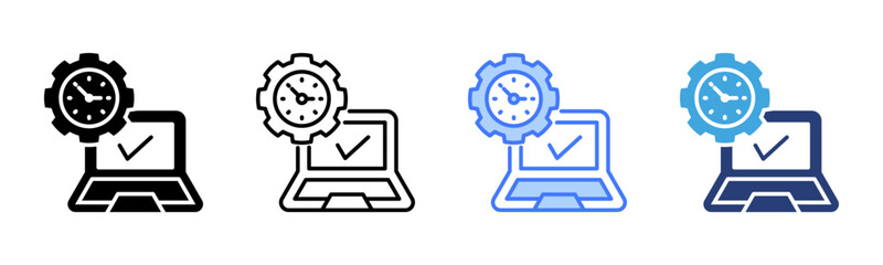 Poster - Productivity icon sheet multiple style collection