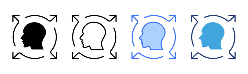 Poster - Flexibility icon sheet multiple style collection