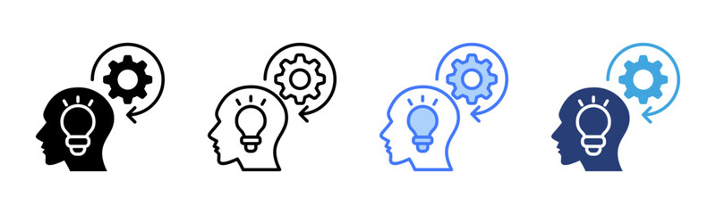 Poster - Innovation icon sheet multiple style collection