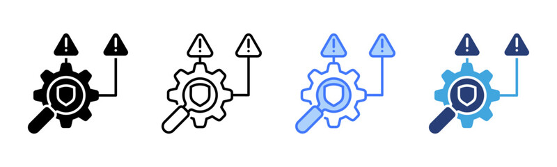 Poster - Risk Management icon sheet multiple style collection