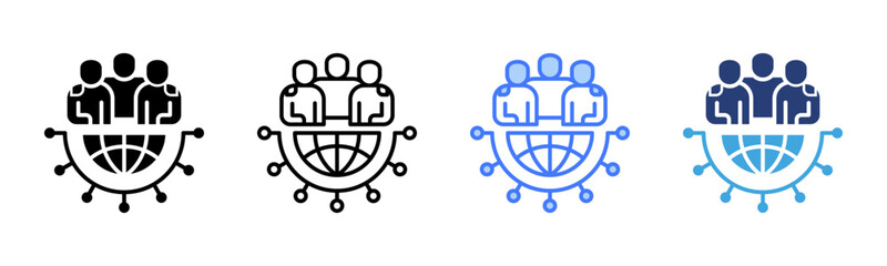 Poster - Cultural Sensitivity icon sheet multiple style collection