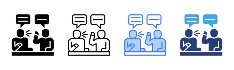 Poster - Mentor icon sheet multiple style collection