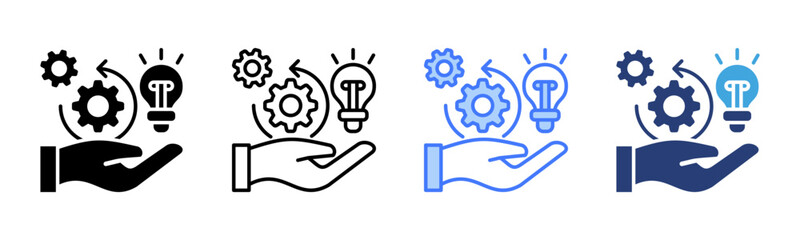 Poster - Innovate icon sheet multiple style collection