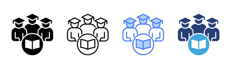 Poster - Student icon sheet multiple style collection