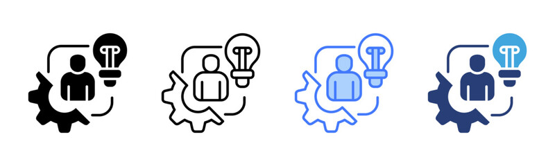 Poster - Technique icon sheet multiple style collection