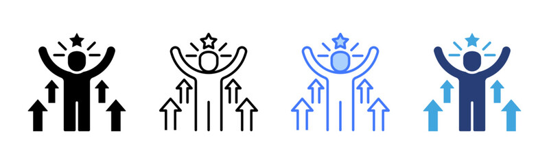 Poster - Motivation icon sheet multiple style collection