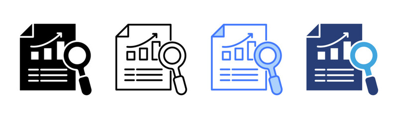 Poster - Analyze icon sheet multiple style collection