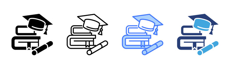 Poster - Education icon sheet multiple style collection