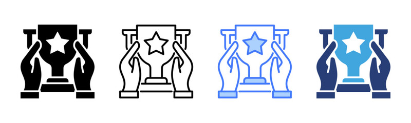 Poster - Success icon sheet multiple style collection