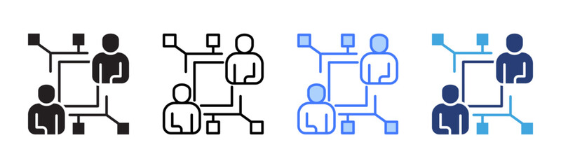 Poster - Connection icon sheet multiple style collection