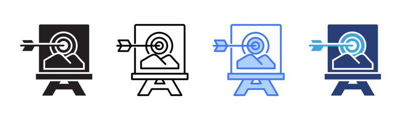 Poster - Goal icon sheet multiple style collection