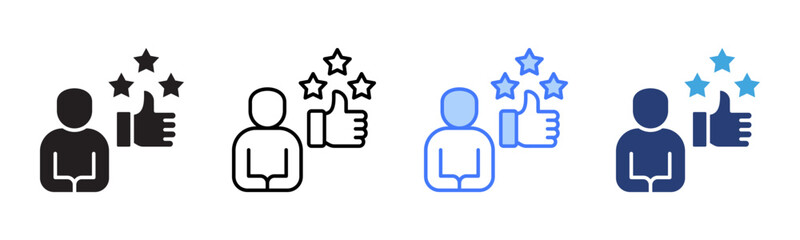 Poster - Rating icon sheet multiple style collection