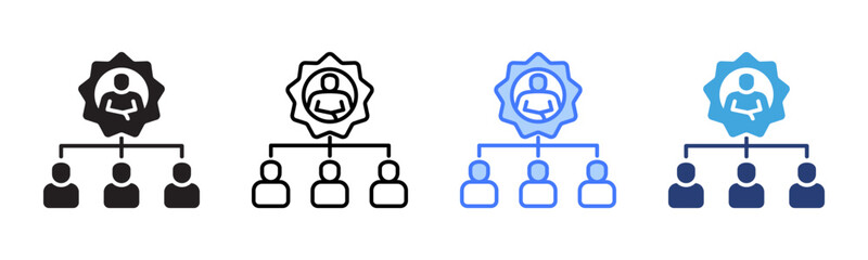 Poster - Organization icon sheet multiple style collection