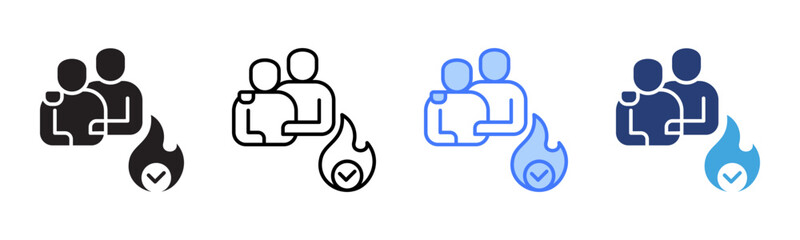 Poster - Motivate icon sheet multiple style collection