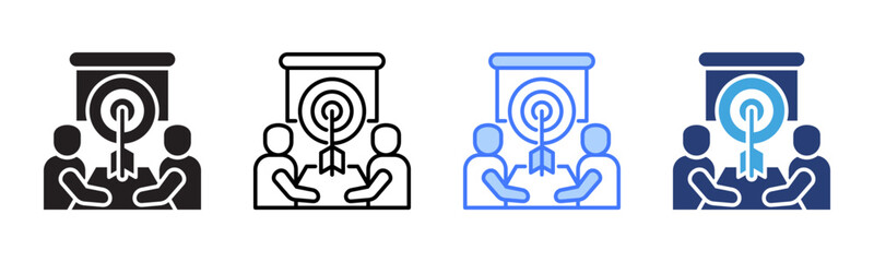 Poster - Target icon sheet multiple style collection