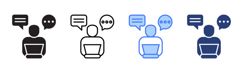 Poster - Chat icon sheet multiple style collection