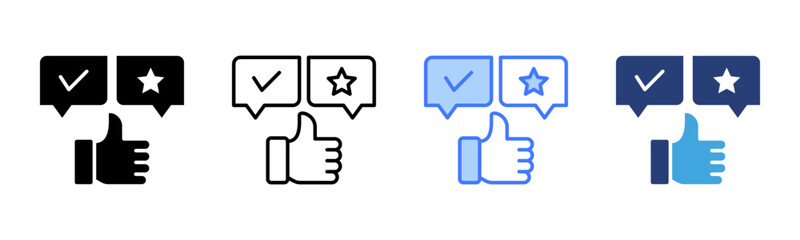 Poster - Feedback icon sheet multiple style collection