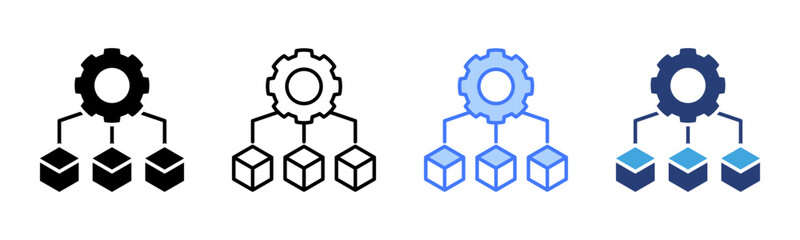 Poster - Framework icon sheet multiple style collection