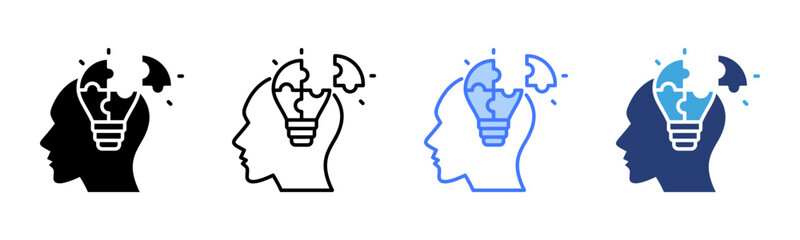 Poster - Problem Solving icon sheet multiple style collection