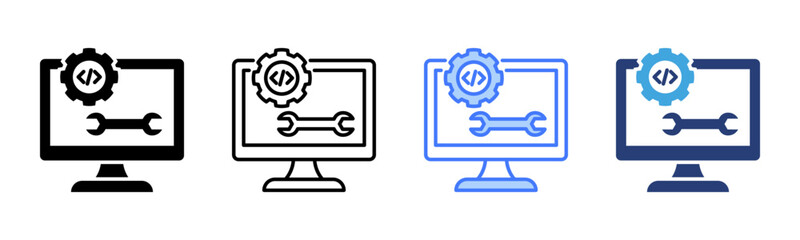 Poster - Configuration icon sheet multiple style collection