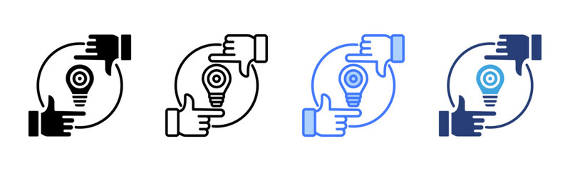 Poster - Focus icon sheet multiple style collection
