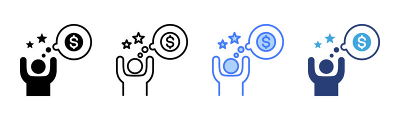 Poster - Expectation icon sheet multiple style collection