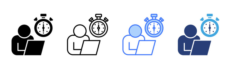 Poster - Overtime icon sheet multiple style collection
