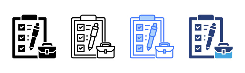 Poster - Task icon sheet multiple style collection