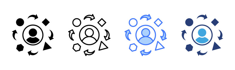 Poster - Adaptability icon sheet multiple style collection