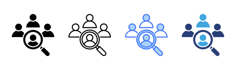 Poster - Hiring icon sheet multiple style collection