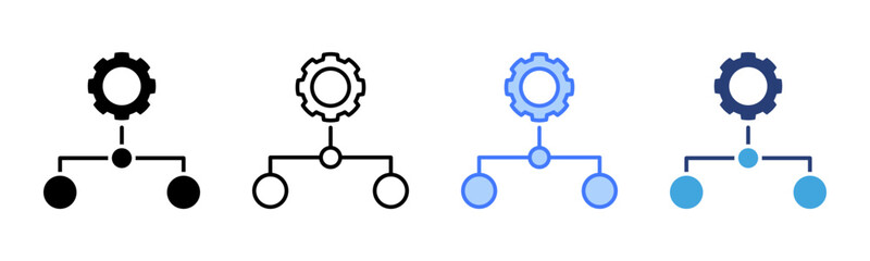 Poster - Subordinate icon sheet multiple style collection