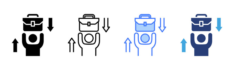 Poster - Workload icon sheet multiple style collection