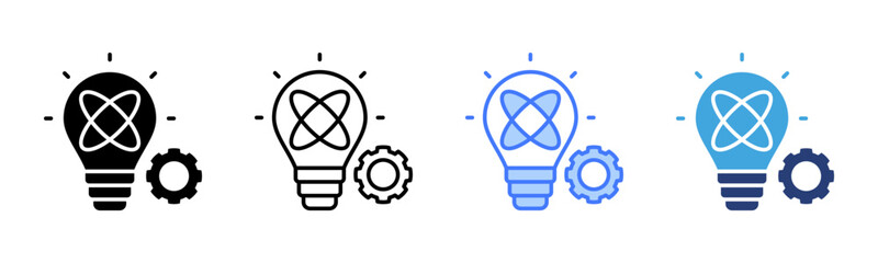 Poster - Innovation icon sheet multiple style collection