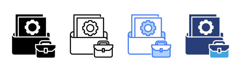 Poster - Project icon sheet multiple style collection