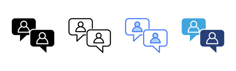 Poster - Feedback icon sheet multiple style collection