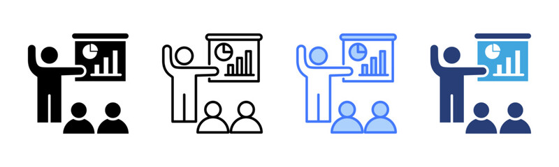 Poster - Business Presentation icon sheet multiple style collection