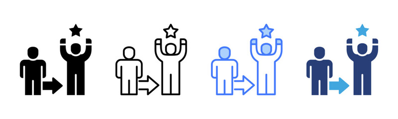 Poster - Succession Planning icon sheet multiple style collection
