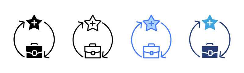 Poster - Talent Cycle icon sheet multiple style collection