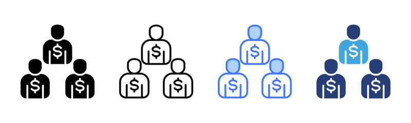 Poster - Human Capital icon sheet multiple style collection