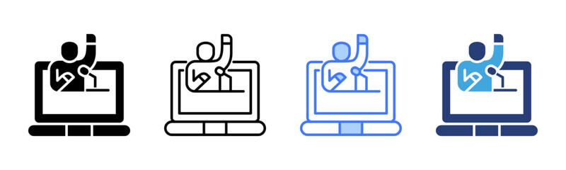 Poster - Online Seminar icon sheet multiple style collection