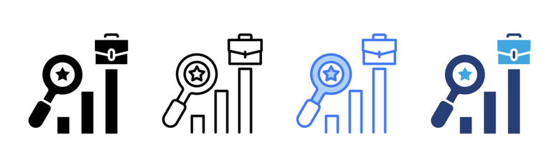 Poster - Recognition icon sheet multiple style collection