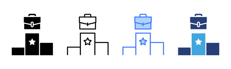 Poster - Competency icon sheet multiple style collection