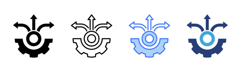 Poster - Flexibility icon sheet multiple style collection