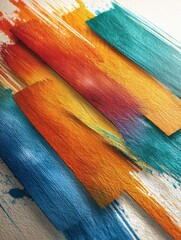 Aufkleber - Oil Textures Enhance Modern Typography in Vibrant Artistic Mockup Featuring Dynamic Color Strokes