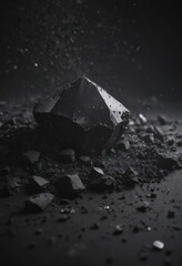 Wall Mural - diamond dust scattered across velvet black; tranquil, ethereal night , ethereal, astronomy