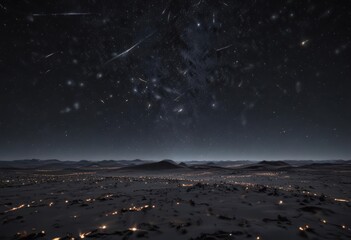 Wall Mural - infinite sparkling stars scattered across vast, dark expanse , sky, nebula