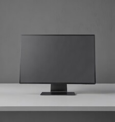 Wall Mural - Realistic desktop vector mockup, empty screen for app/website preview, vector, media, desktop
