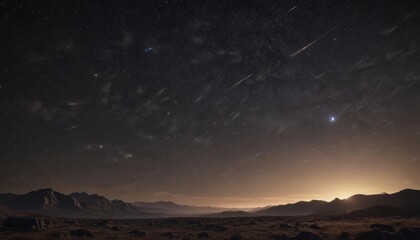 Wall Mural - vast, dark night sky ablaze with countless sparkling stars , glitter, universe background, space