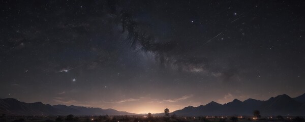 Wall Mural - vast, dark sky ablaze with countless twinkling stars , astronomical, starfield, twinkle